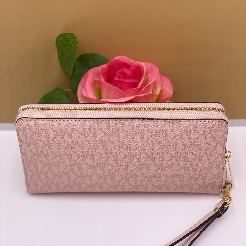 Michael Kors Large Continental Wallet Powder Blush Multi - Picture 4 of 12